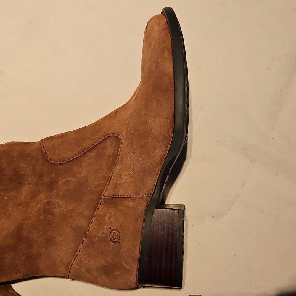 Born Cotto Brown Suede Knee-high Boots - Picture 3 of 12